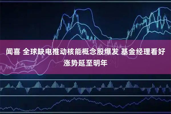 闻喜 全球缺电推动核能概念股爆发 基金经理看好涨势延至明年
