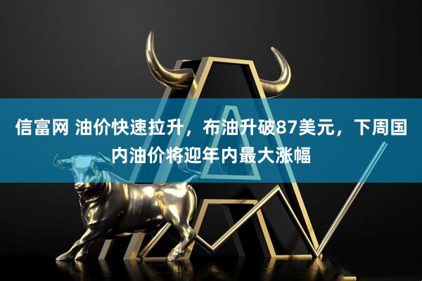信富网 油价快速拉升，布油升破87美元，下周国内油价将迎年内最大涨幅